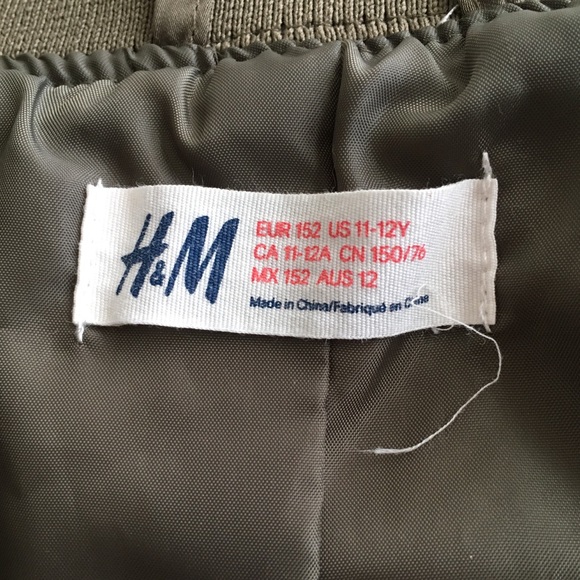 H&M Girls Bomber Jacket - Picture 2 of 2
